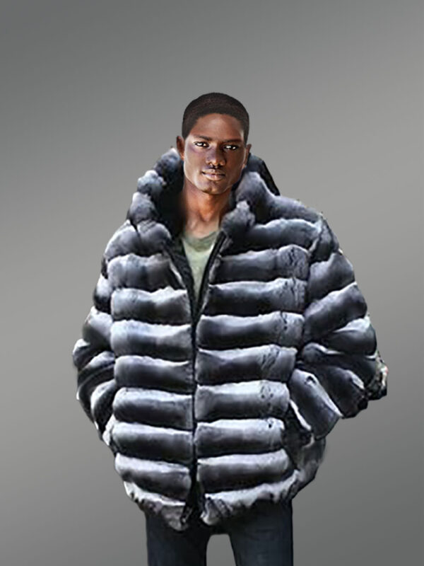 Mens Chinchilla Fur Coat