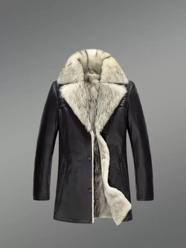 Genuine Lambskin Winter Coat for Style-Conscious Men