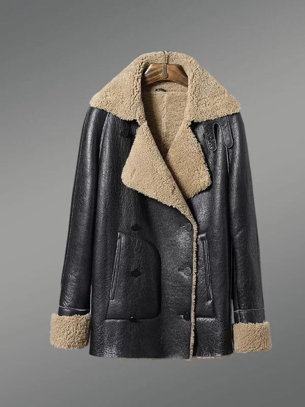 Genuine Shearling Coats in Black to Redefine Winter Dressing Trends! - Image 6