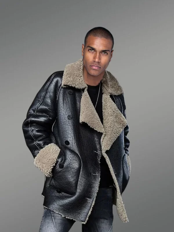 Genuine Shearling Coats in Black to Redefine Winter Dressing Trends! - Image 4