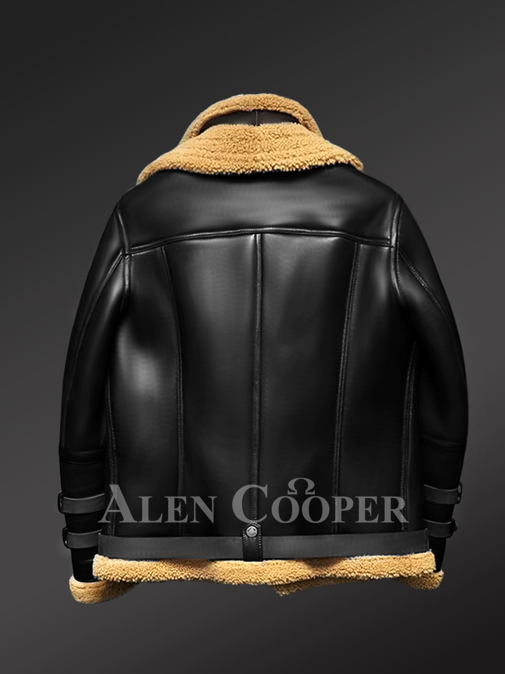Original Shearling Bomber Coat - Image 4