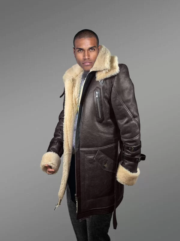 Authentic Shearling Jackets in Radiating Manly Charm for Men - Image 3