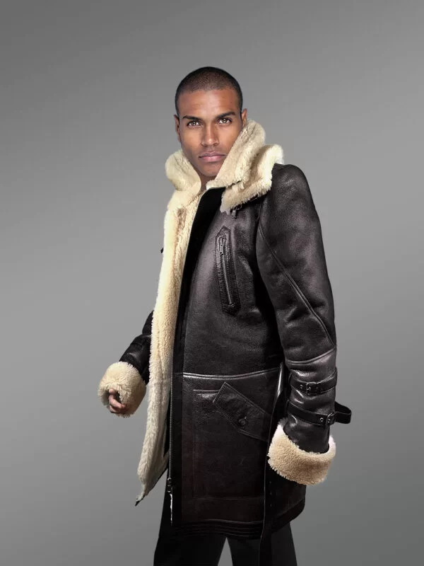 Authentic Shearling Jackets in Radiating Manly Charm for Men - Image 4