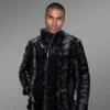 Black Mink Jacket for Mens