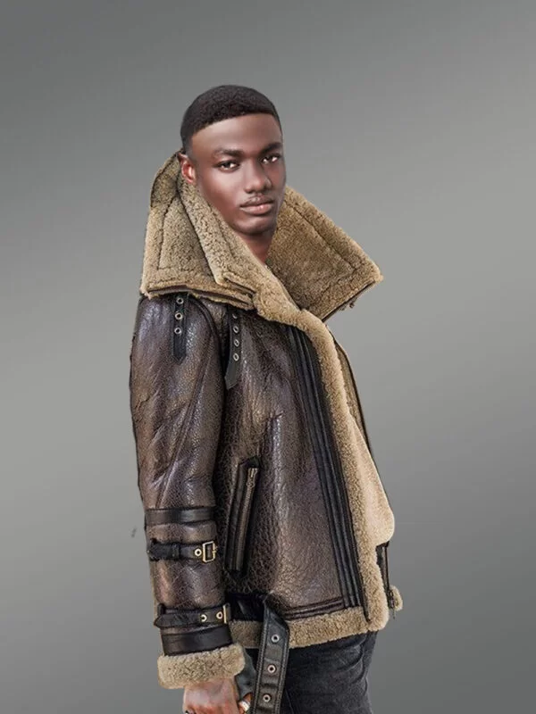 Premium Shepskin Shearling Wear in Brown - Image 2