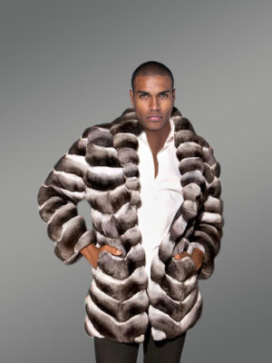 Celebrity Style Real Chinchilla Jacket