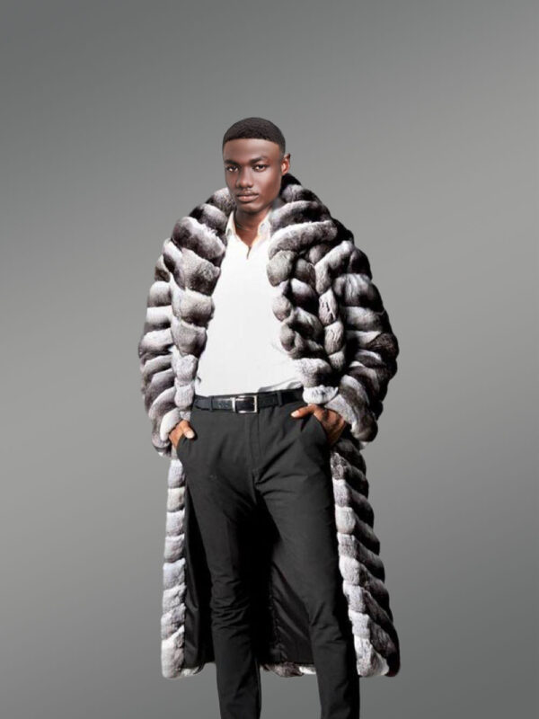 Chinchilla Fur Based Long Coat for Men with Outstanding Quality is a Must for the Wardrobe - Image 3