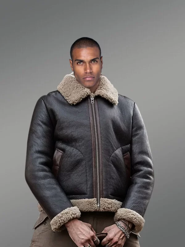 Double-Sided Shearling Jacket with Flawless Finish - Image 4