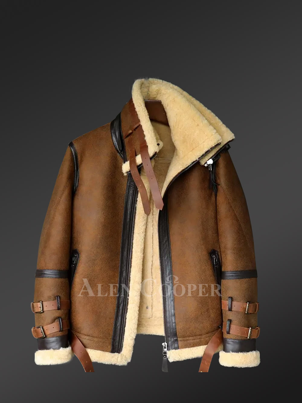 Authentic Shearling Jacket to Redefine Your Masculine Charm - Image 4