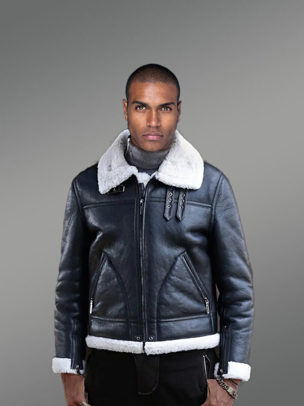 Double-Sided Shearling Jacket for Men