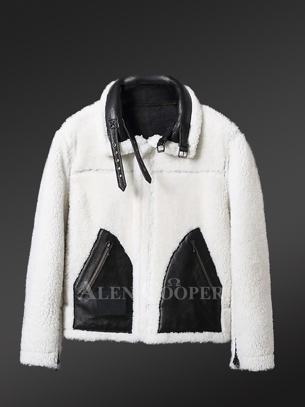 Double-Sided Shearling Jacket for Men - Image 5