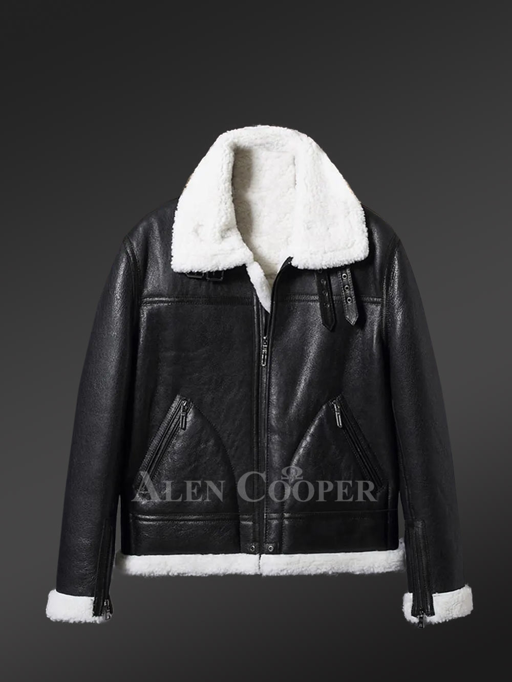 Double-Sided Shearling Jacket for Men - Image 2
