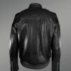 Black City Bomber Real Leather Jacket for Men