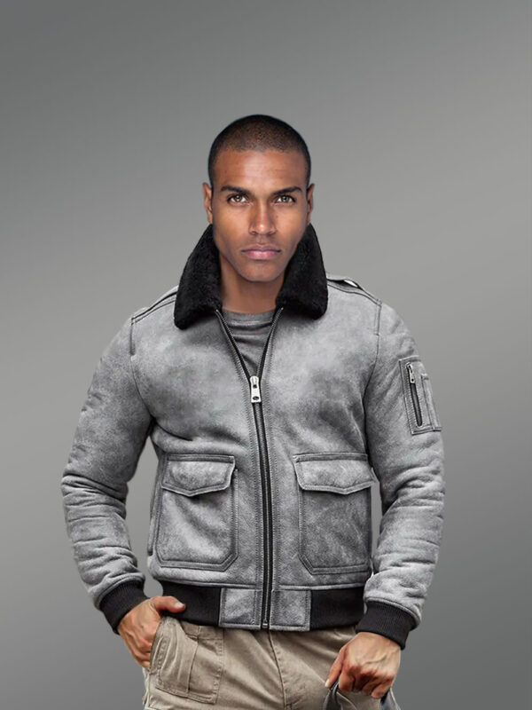 Genuine Shearling Jackets in Grey for Tasteful Men