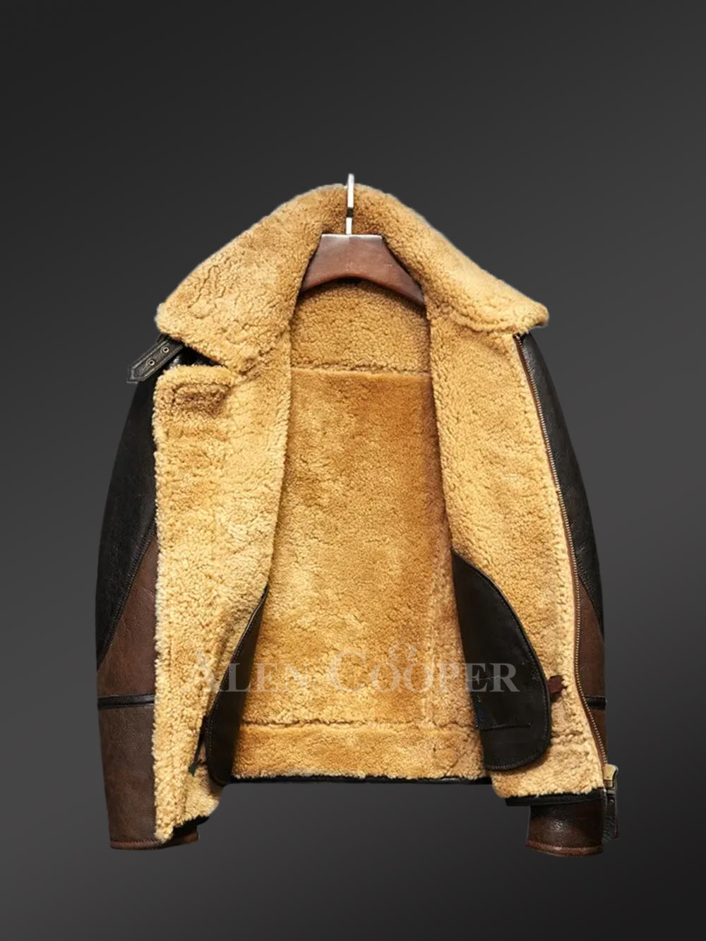 Real Sheepskin Shearling Coat for Men - Image 3