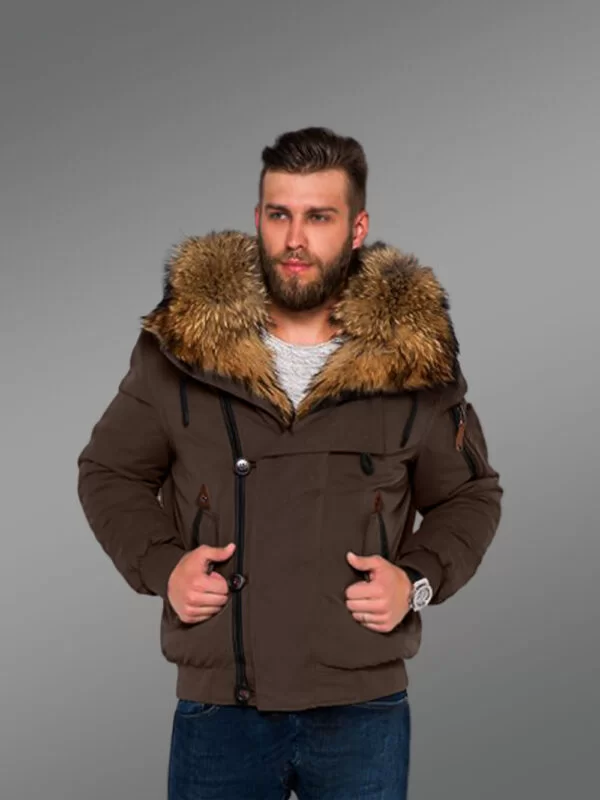 Outstanding Hybrid Coffee Finn Raccoon Fur Parka to Make Men Look Trendier and Elegant With Rabbit Liner - Image 3