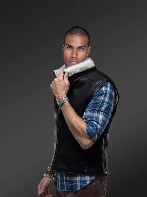 Double Face Shearling Vest for Men - Image 3