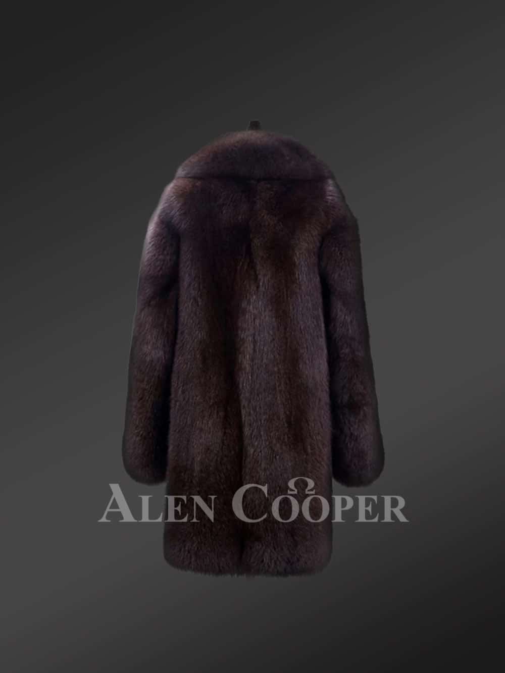 Mens Dark Brown Fox Fur Coat to Make a Grand Entrance Anytime Anywhere - Image 6