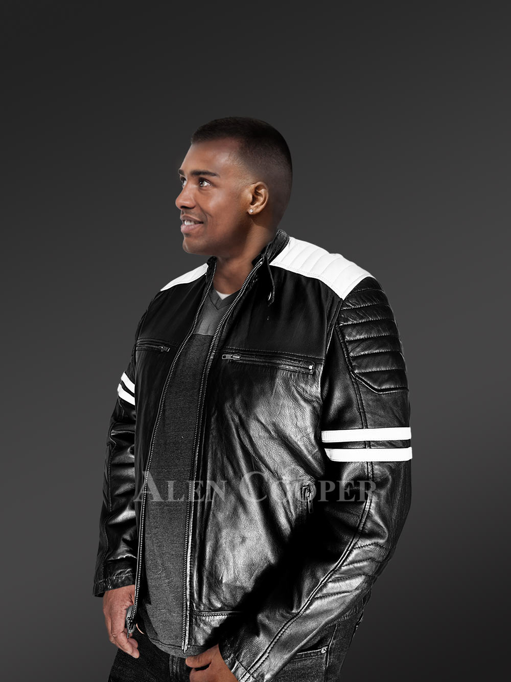 Men’s Motorcycle Jacket - Image 4