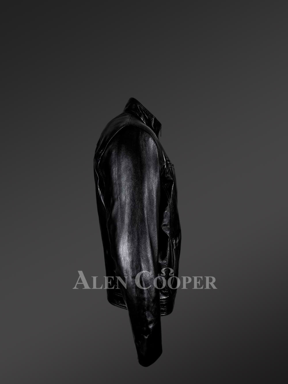 Mens Black Leather Moto Jacket – High-Fashion Looks with Maximum Comfort - Image 2