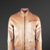 taupe leather jacket