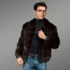 Mink Bomber Jacket for Men