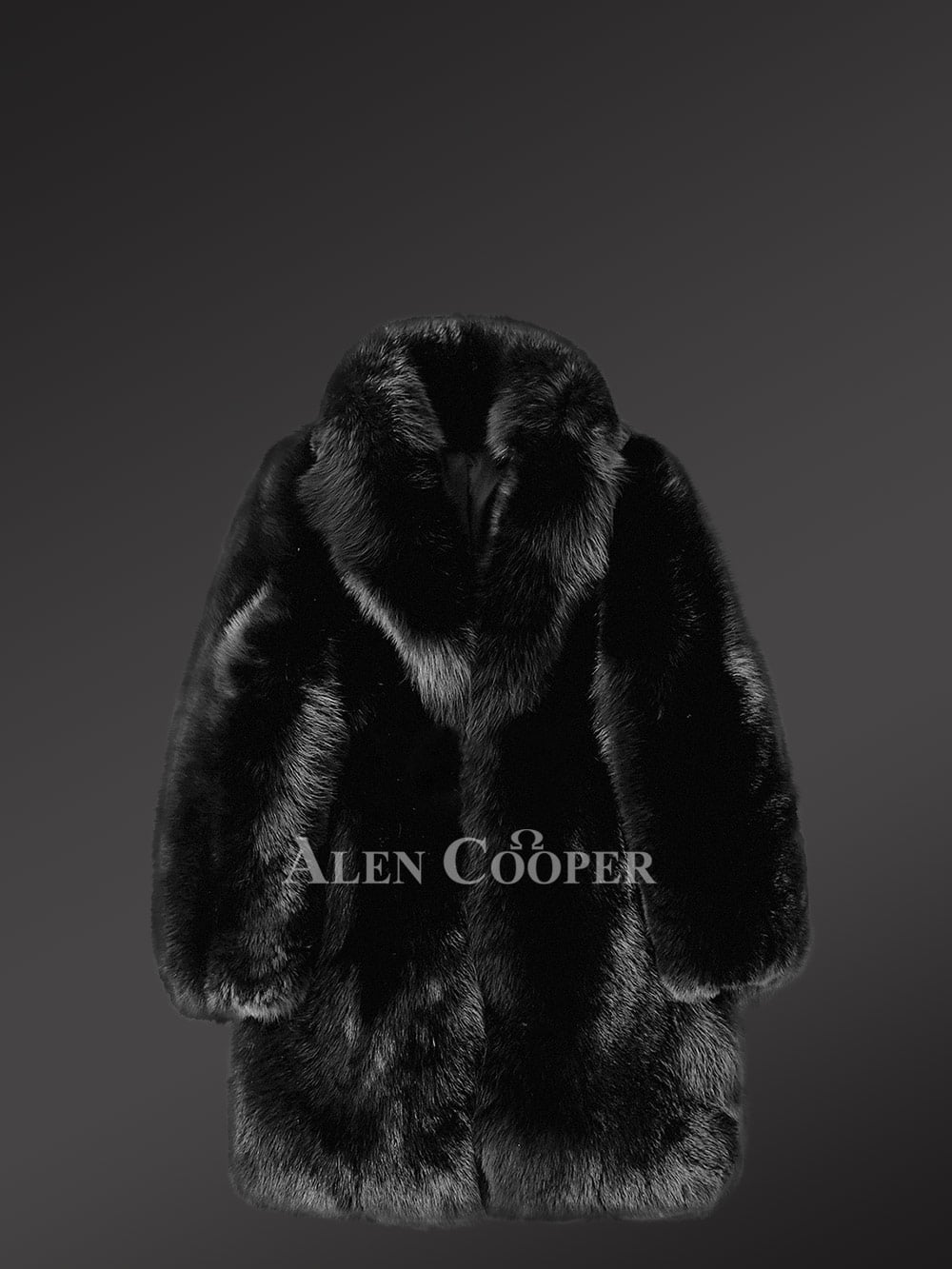 Mens Black Fox Fur Coat for a Bold & Classy Look - Image 7