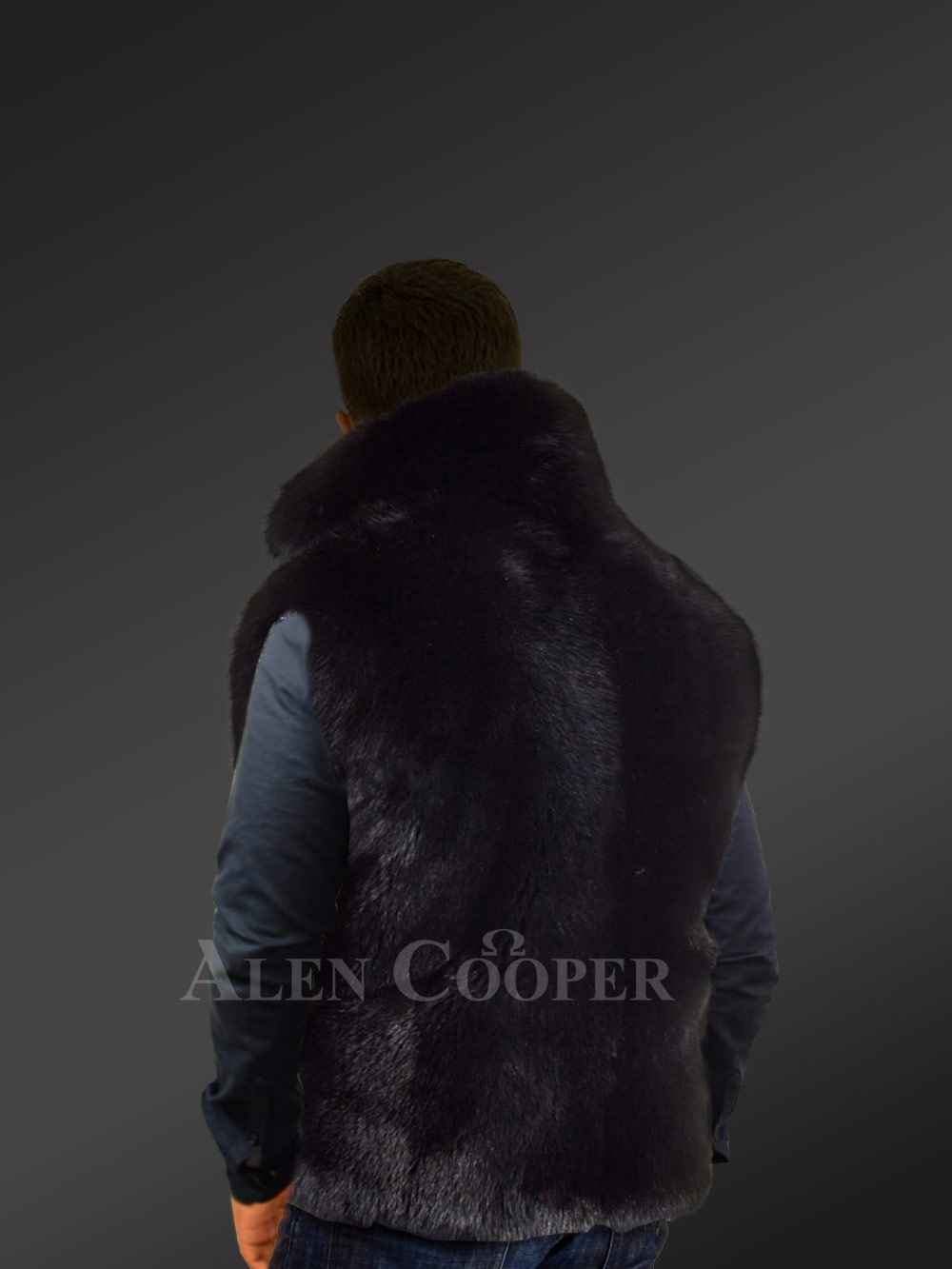 Original Fur Vests In Black for Bold and Stylish Men - Image 2