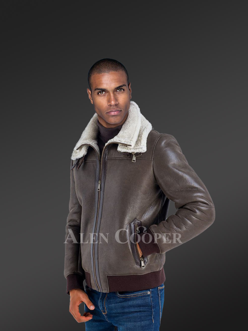 Real Stylish Shearling Jackets for Men - Image 3