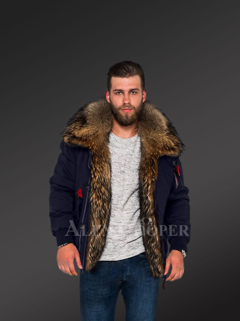 Parka Bomber in Navy