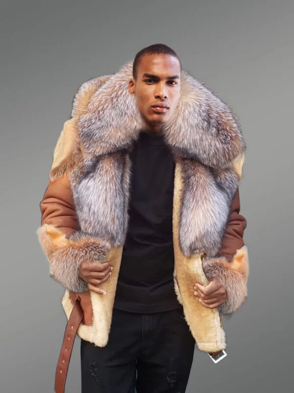 Sheepskin Shearling Coat for Men