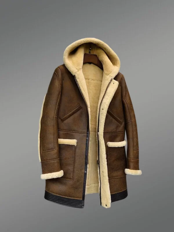 Tan Brown Mid Length Coat is Aesthetically Pleasing Shearling Jacket