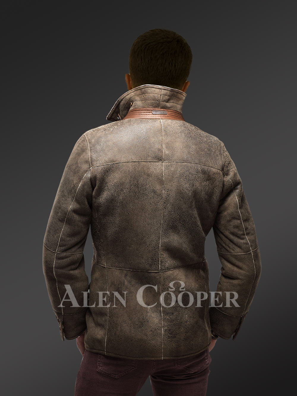 Ultra Warm Vintage Shearling Coat - Image 6