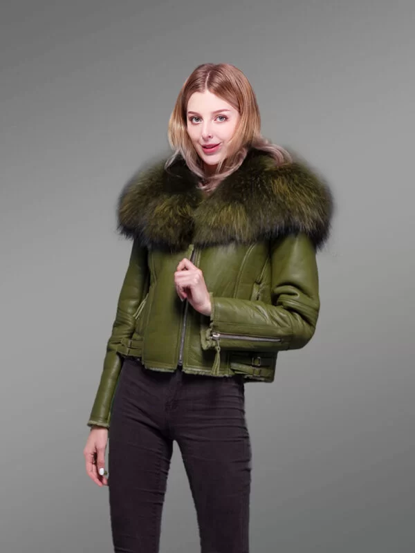 Furrik Short Length Shearling Jacket - Image 2