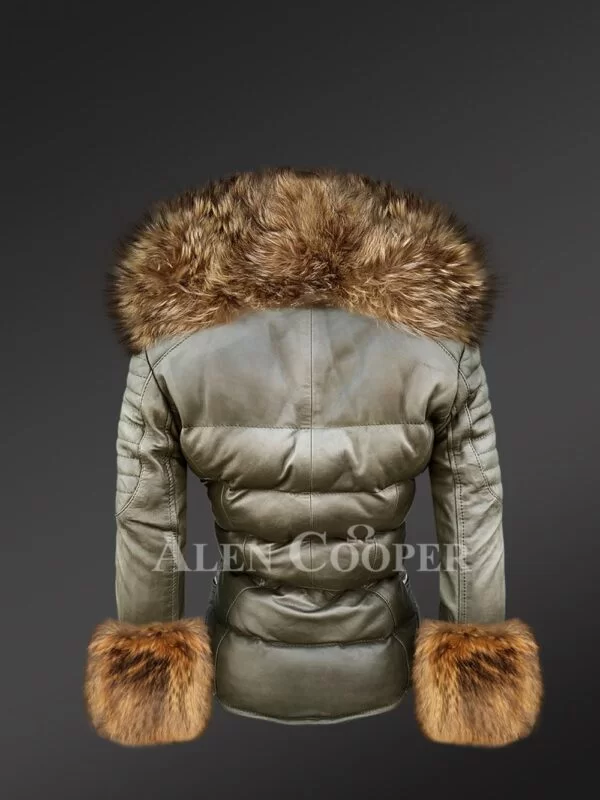 Authentic Leather Jackets with Removable Fur Collar and Handcuffs - Image 4