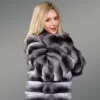 Authentic and Real Chinchilla Fur Bomber furrik (7)