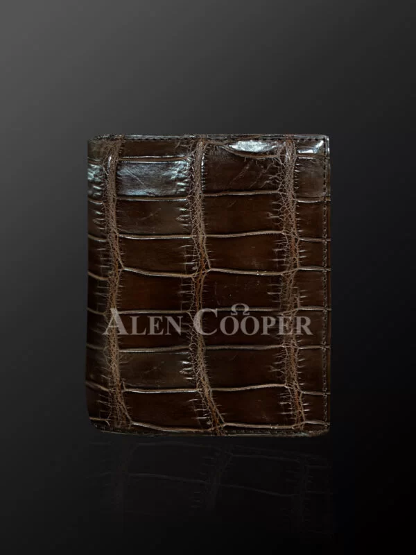 Authentic Leather Wallets Made From Horn Back Alligator Skin