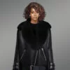 Belted Shearling Jacket