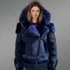 Biker Style Shearling Jacket