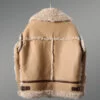 Bomber Style Shearling Jacket for women in B3 Bomber Style