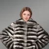 Celebrity Style Real Chinchilla Jacket