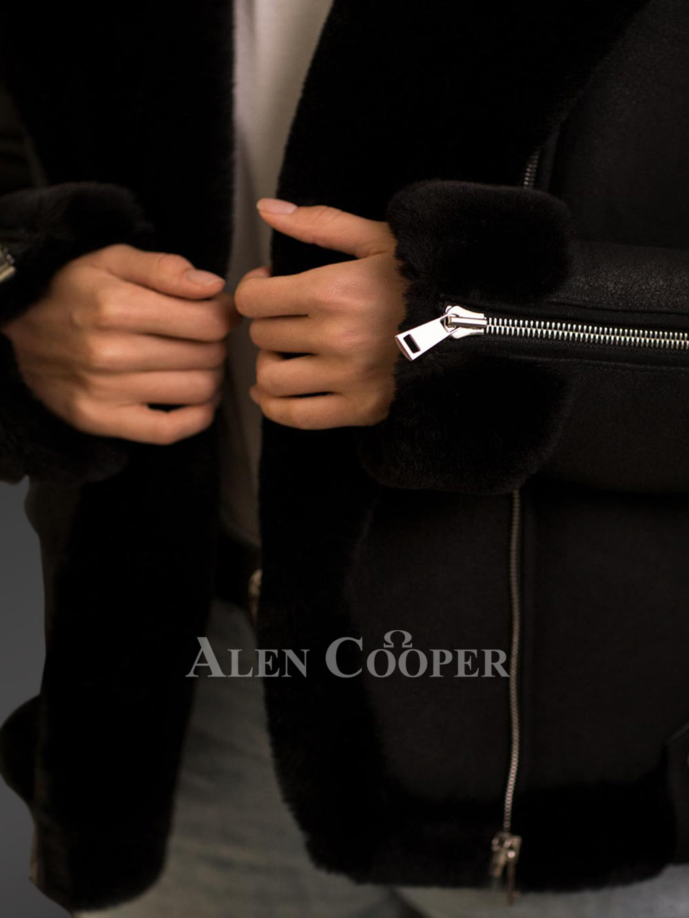 Chic And Genuine Women’s Italian Designing Shearling Coats - Image 3