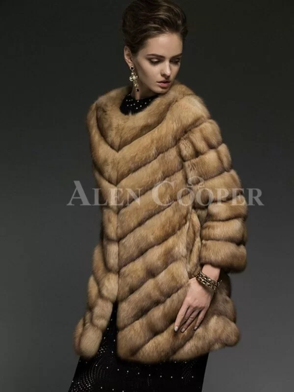 Exotic Version of Russian Sable Fur Coat for The Modern Women - Image 3