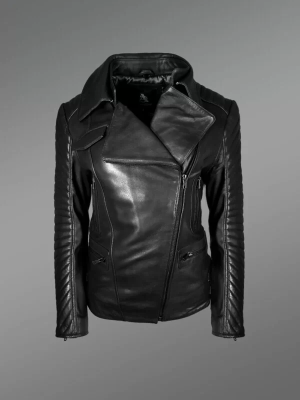 Genuine Leather Jackets for Stylish Divas in Black