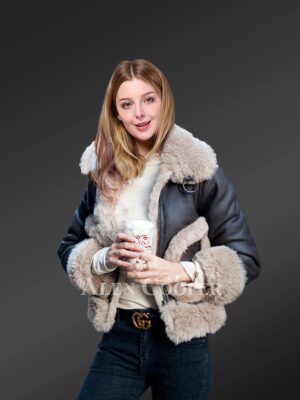 Genuine shearling reversible jacket to redefine women’s fashion this winter