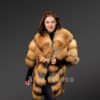 Golden Fox Fur Coat