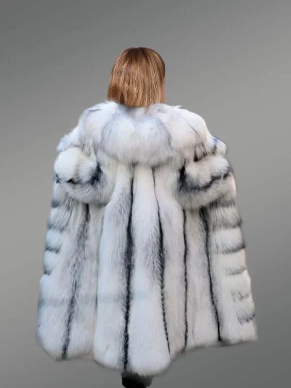 Artic Fox Fur Long Coat - Image 5