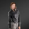 Ladies’ Black Leather Jacket