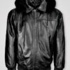 Mens Zipout Hooded Bomber