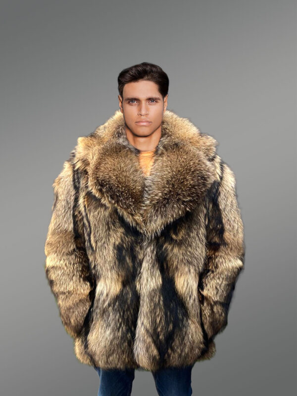 Raccoon Fur Jacket for Men